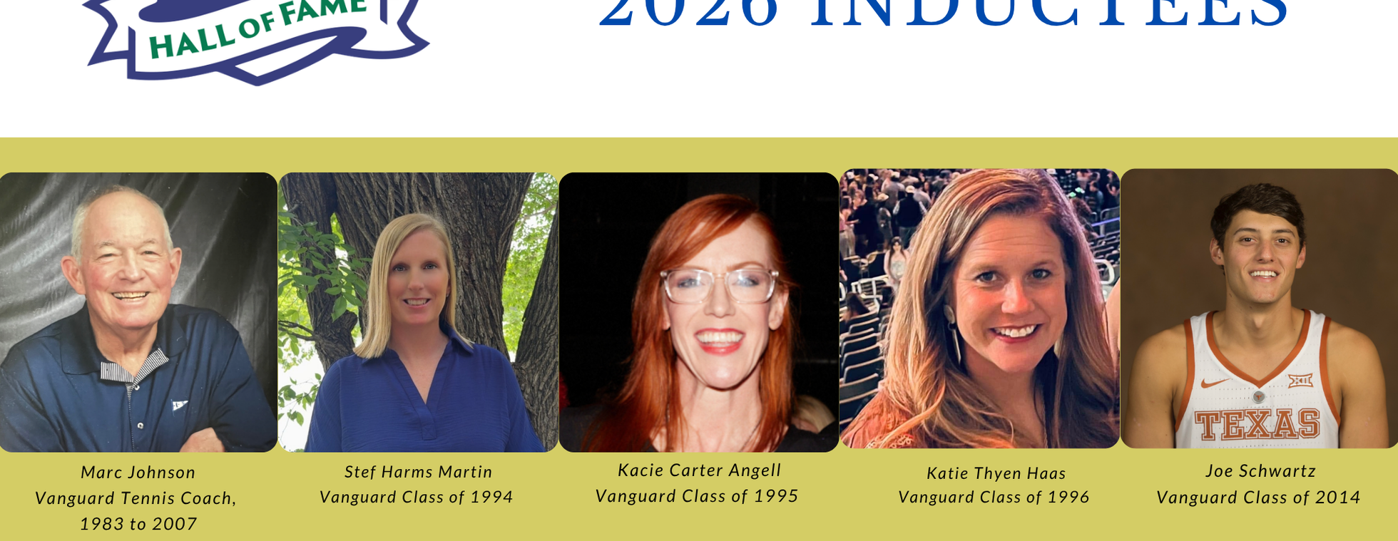 2026 Vanguard Athletic Hall of Fame Induction Luncheon